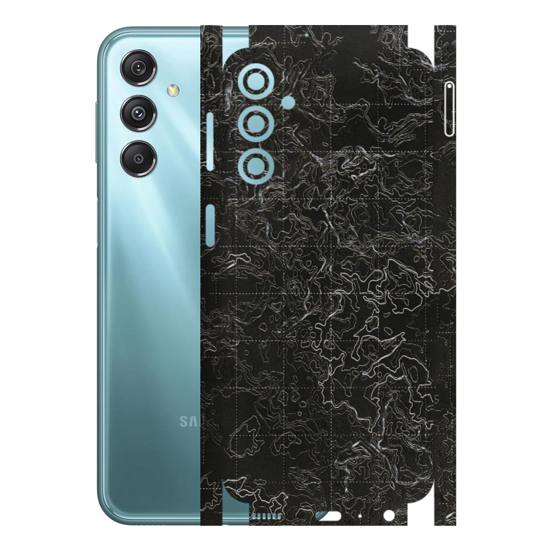 Samsung M/F/Note/Flip and C Phone Skins (All Models) - Black map Texture - 3D Embossed Finish (L-201) Samsung Galaxy M34 (5G)