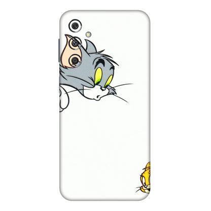 Samsung M/F/Note/Flip and C Phone Skins (All Models) - Cute Tom And Jerry - 3D Embossed Finish (L-220) Samsung Galaxy M34 (5G)