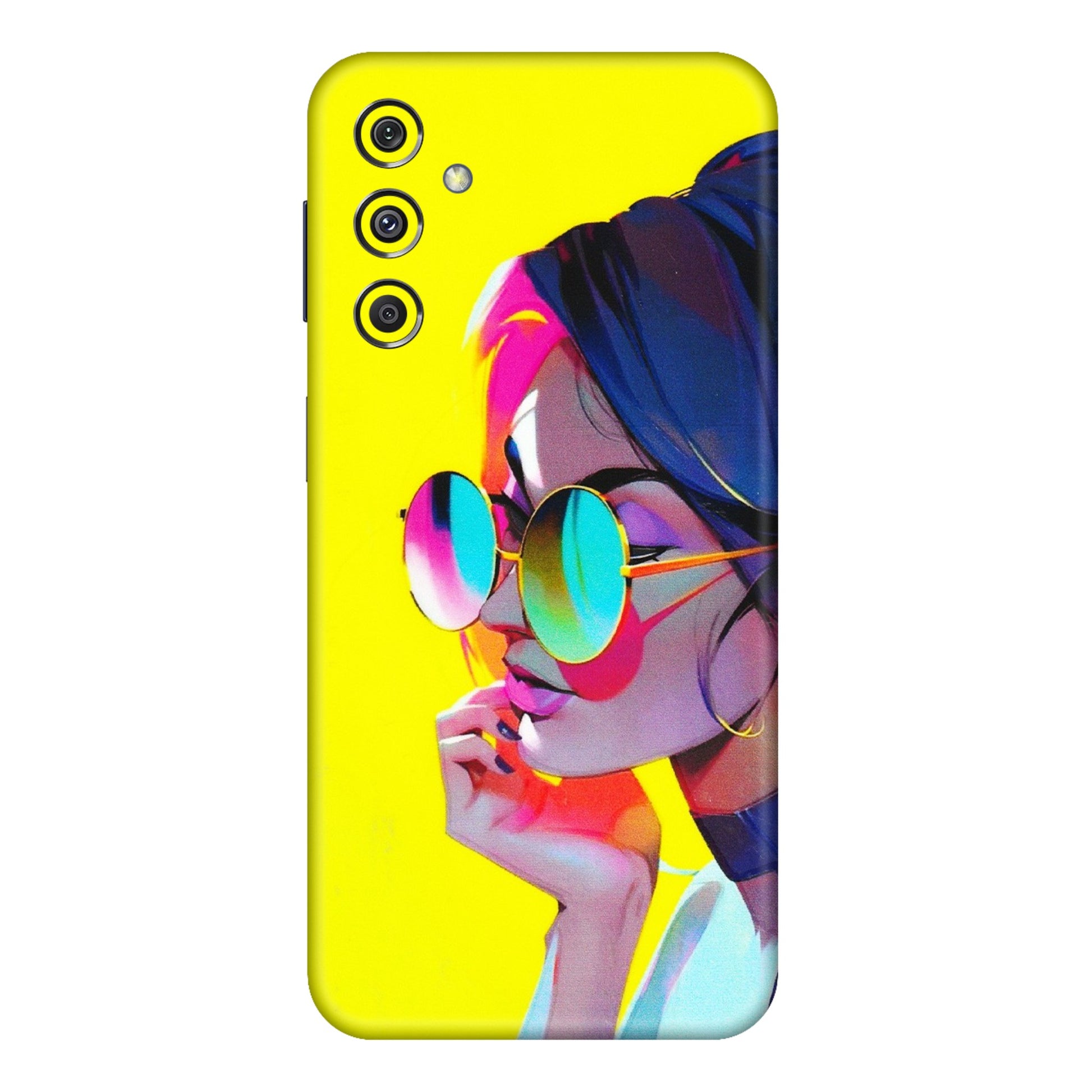 Samsung M/F/Note/Flip and C Phone Skins (All Models) - Bold Stylish Girl - 3D Embossed Finish (L-222) Samsung Galaxy M34 (5G)