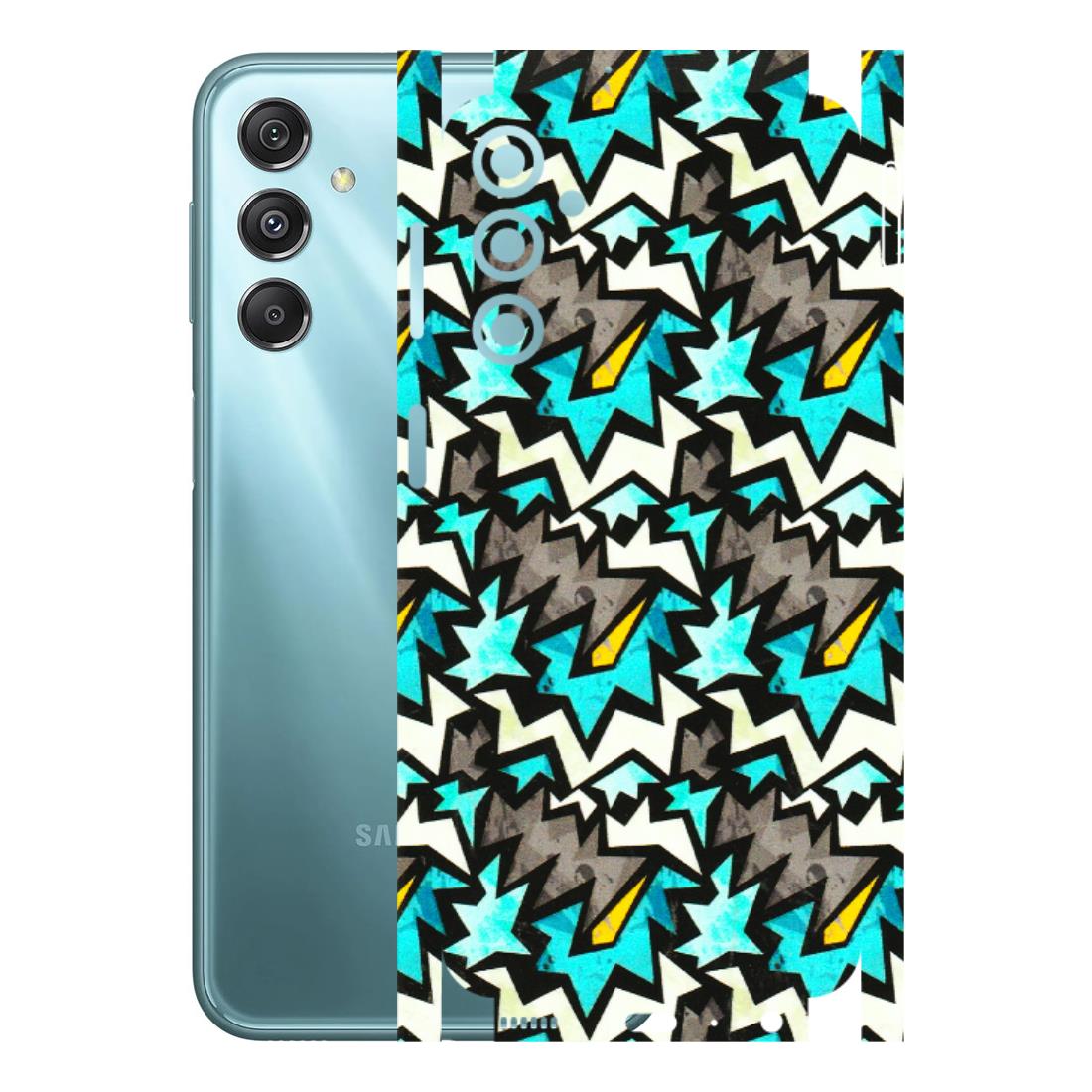 Samsung M/F/Note/Flip and C Phone Skins (All Models) - Funky Zig Zag - 3D Embossed Finish (L-223) Samsung Galaxy M34 (5G)
