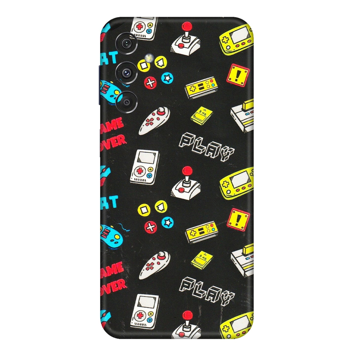 Samsung M/F/Note/Flip and C Phone Skins (All Models) - Gaming Doodles - 3D Embossed Finish (L-224) Samsung Galaxy M34 (5G)