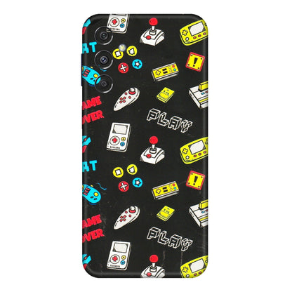 Samsung M/F/Note/Flip and C Phone Skins (All Models) - Gaming Doodles - 3D Embossed Finish (L-224) Samsung Galaxy M34 (5G)