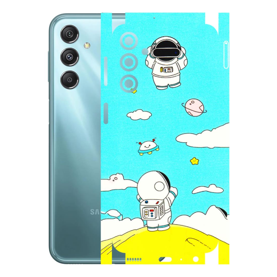 Samsung M/F/Note/Flip and C Phone Skins (All Models) - Blue Skies Astro Float - 3D Embossed Finish (L-230) Samsung Galaxy M34 (5G)