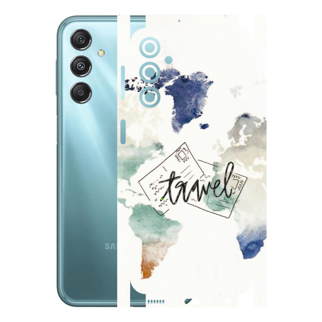 Samsung M/F/Note/Flip and C Phone Skins (All Models) - Travel The World - 3D Embossed Finish (L-232) Samsung Galaxy M34 (5G)