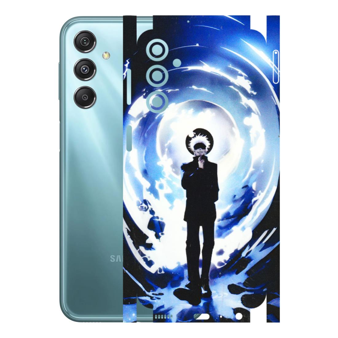Samsung M/F/Note/Flip and C Phone Skins (All Models) - Satoru Gojo Dark Blue - 3D Embossed Finish (L-235) Samsung Galaxy M34 (5G)