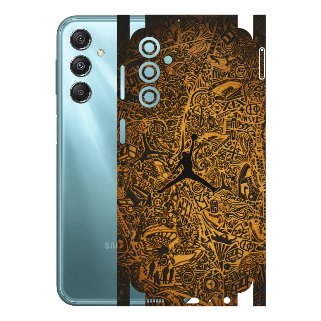 Samsung M/F/Note/Flip and C Phone Skins (All Models) - Premium Gold Basketball Player - 3D Embossed Finish (L-236) Samsung Galaxy M34 (5G)