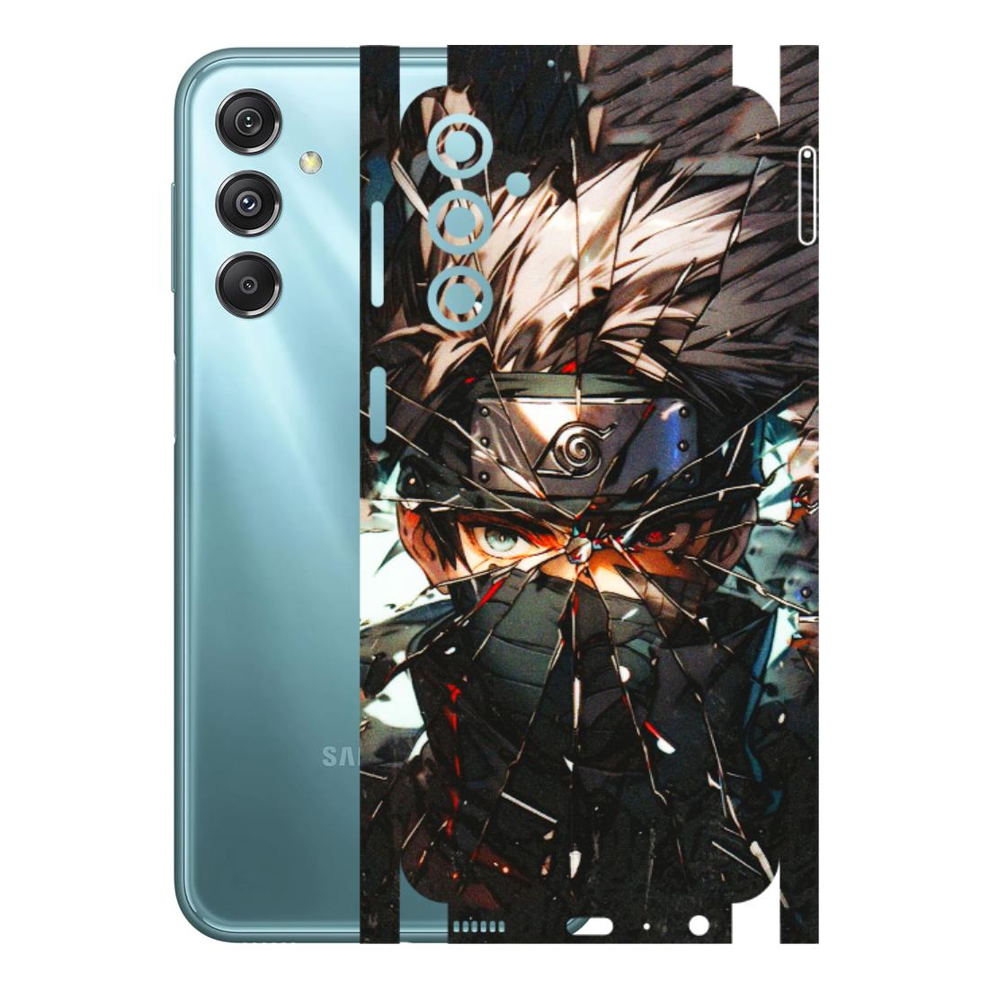 Samsung M/F/Note/Flip and C Phone Skins (All Models) - Kakashi Shattered Glass Effect - 3D Embossed Finish (L-237) Samsung Galaxy M34 (5G)