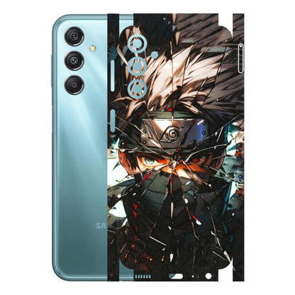 Samsung M/F/Note/Flip and C Phone Skins (All Models) - Kakashi Shattered Glass Effect - 3D Embossed Finish (L-237) Samsung Galaxy M34 (5G)