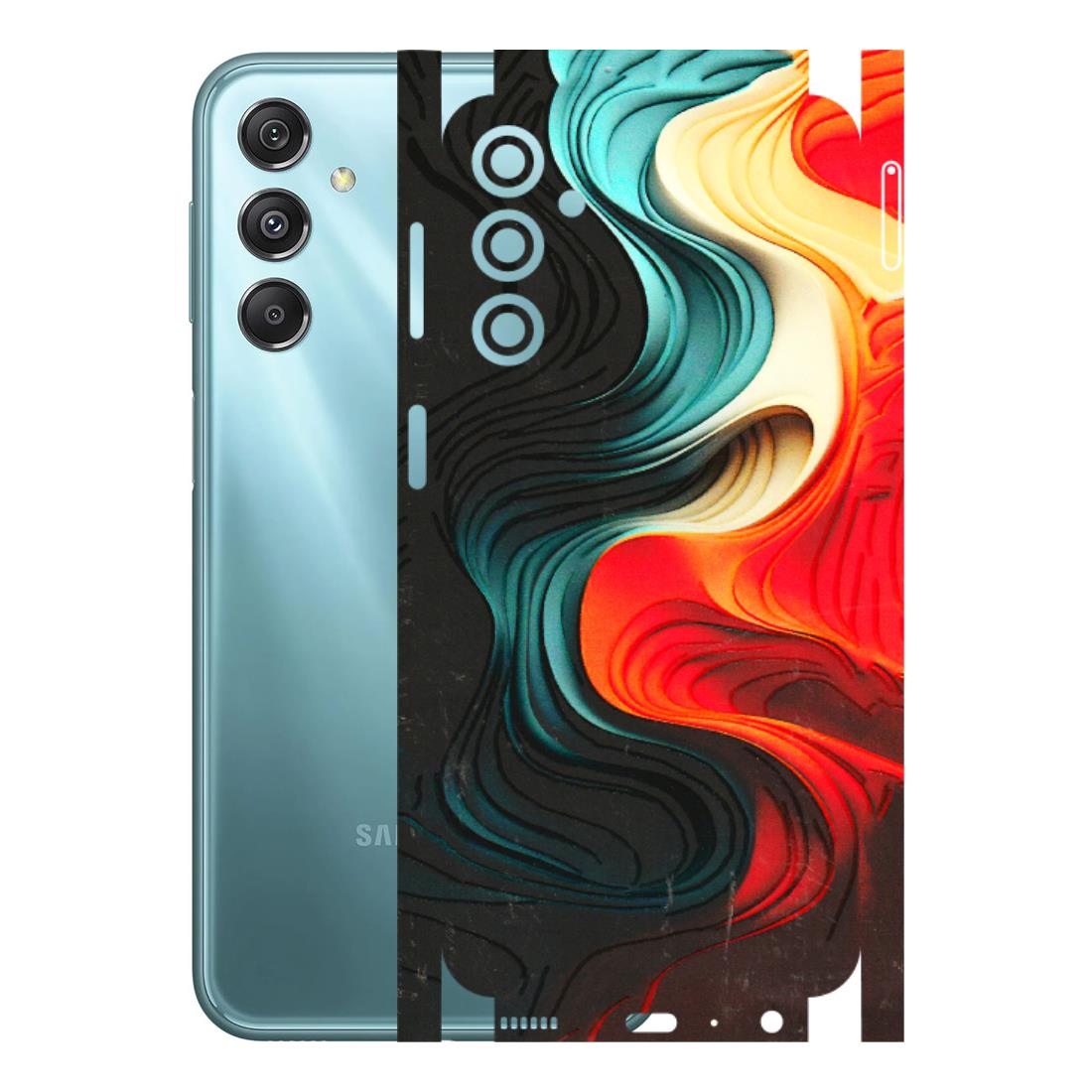 Samsung M/F/Note/Flip and C Phone Skins (All Models) - The Silky Swirl - 3D Embossed Finish (L-240) Samsung Galaxy M34 (5G)