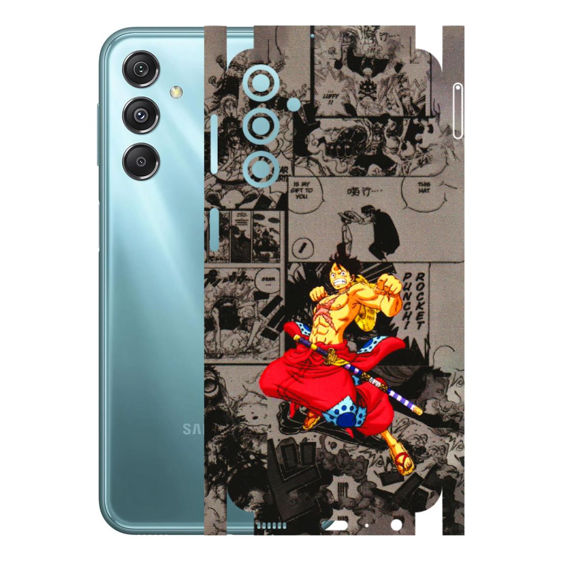 Samsung M/F/Note/Flip and C Phone Skins (All Models) - One Piece Rocket Punch Manga - 3D Embossed Finish (L-25) Samsung Galaxy M34 (5G)