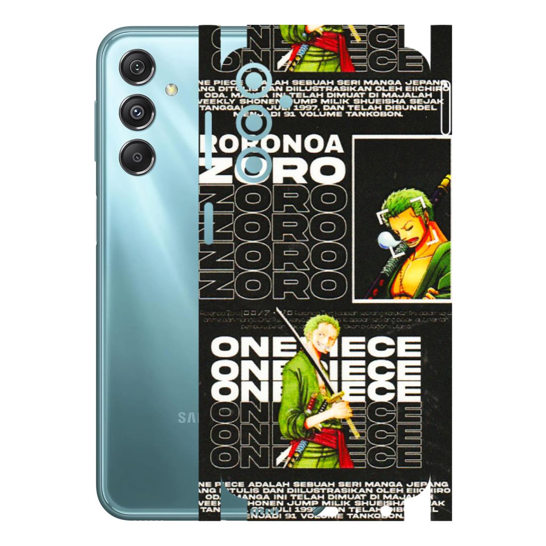 Samsung M/F/Note/Flip and C Phone Skins (All Models) - One Piece Zoro - 3D Embossed Finish (L-250) Samsung Galaxy M34 (5G)