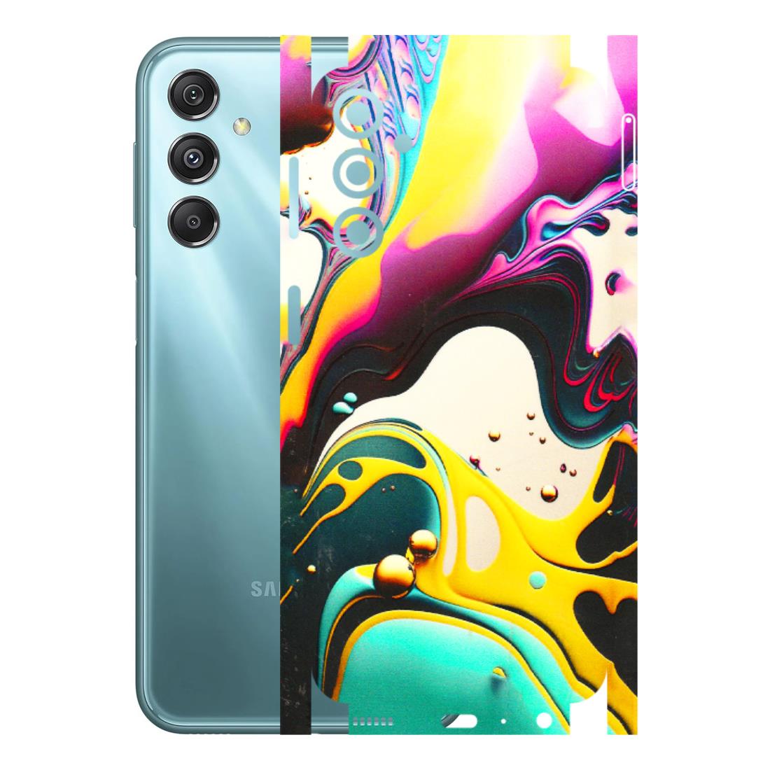 Samsung M/F/Note/Flip and C Phone Skins (All Models) - Multicolor Abstract pattern - 3D Embossed Finish (L-254) Samsung Galaxy M34 (5G)