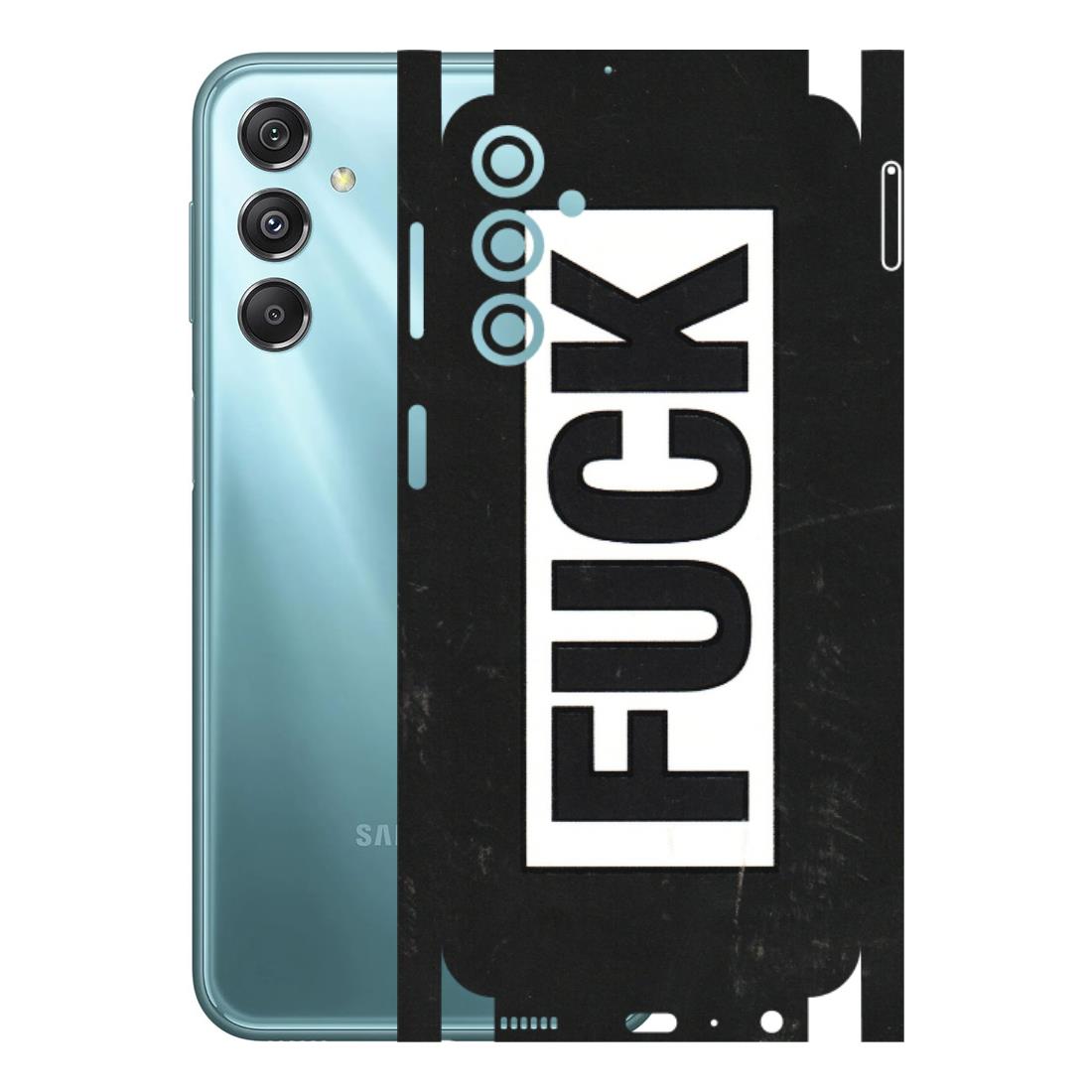 Samsung M/F/Note/Flip and C Phone Skins (All Models) - The F Word - 3D Embossed Finish (L-255) Samsung Galaxy M34 (5G)