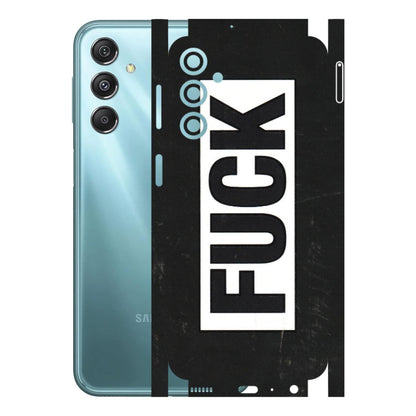 Samsung M/F/Note/Flip and C Phone Skins (All Models) - The F Word - 3D Embossed Finish (L-255) Samsung Galaxy M34 (5G)