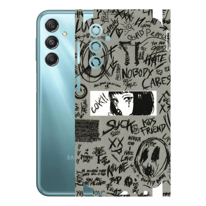 Samsung M/F/Note/Flip and C Phone Skins (All Models) - Never Have Love Anime - 3D Embossed Finish (L-260) Samsung Galaxy M34 (5G)