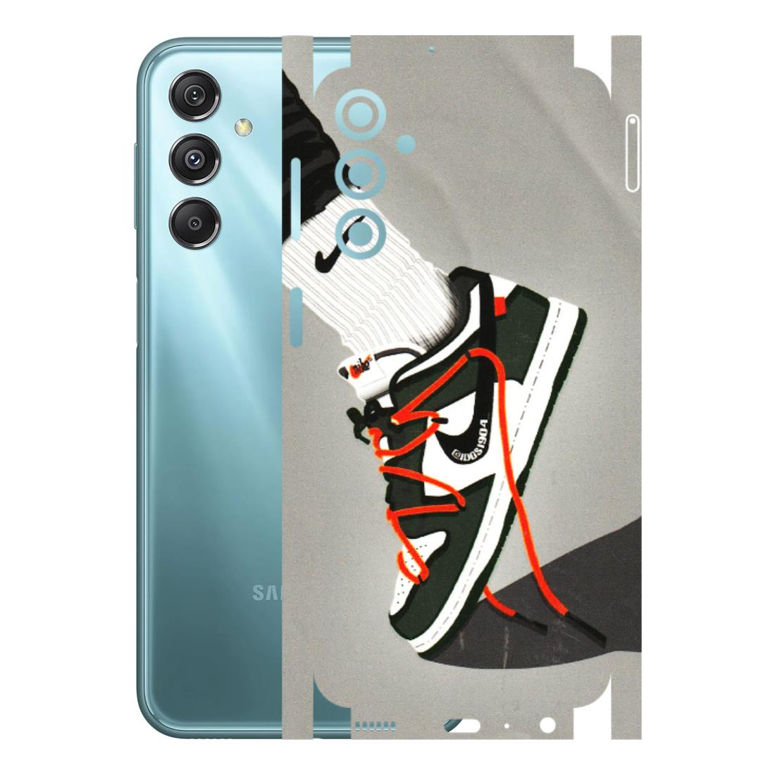 Samsung M/F/Note/Flip and C Phone Skins (All Models) - New Grey Sneaker - 3D Embossed Finish (L-261) Samsung Galaxy M34 (5G)