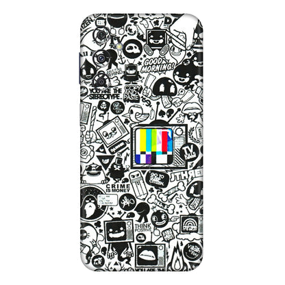 Samsung M/F/Note/Flip and C Phone Skins (All Models) - Doodles Positive Art - 3D Embossed Finish (L-263) Samsung Galaxy M34 (5G)