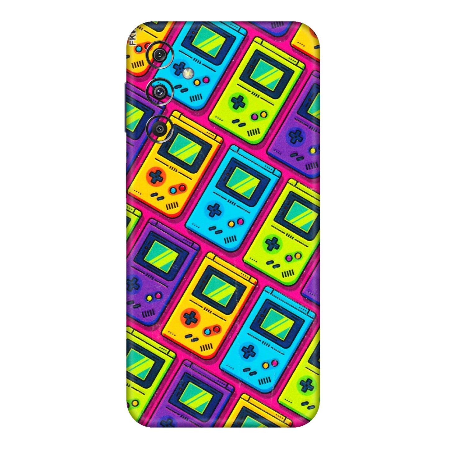 Samsung M/F/Note/Flip and C Phone Skins (All Models) - Gameboy Colourful - 3D Embossed Finish (L-266) Samsung Galaxy M34 (5G)