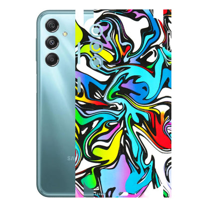Samsung M/F/Note/Flip and C Phone Skins (All Models) - Abstract Colour Paints - 3D Embossed Finish (L-271) Samsung Galaxy M34 (5G)