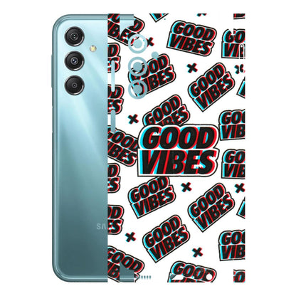 Samsung M/F/Note/Flip and C Phone Skins (All Models) - Good Vibes - 3D Embossed Finish (L-282) Samsung Galaxy M34 (5G)