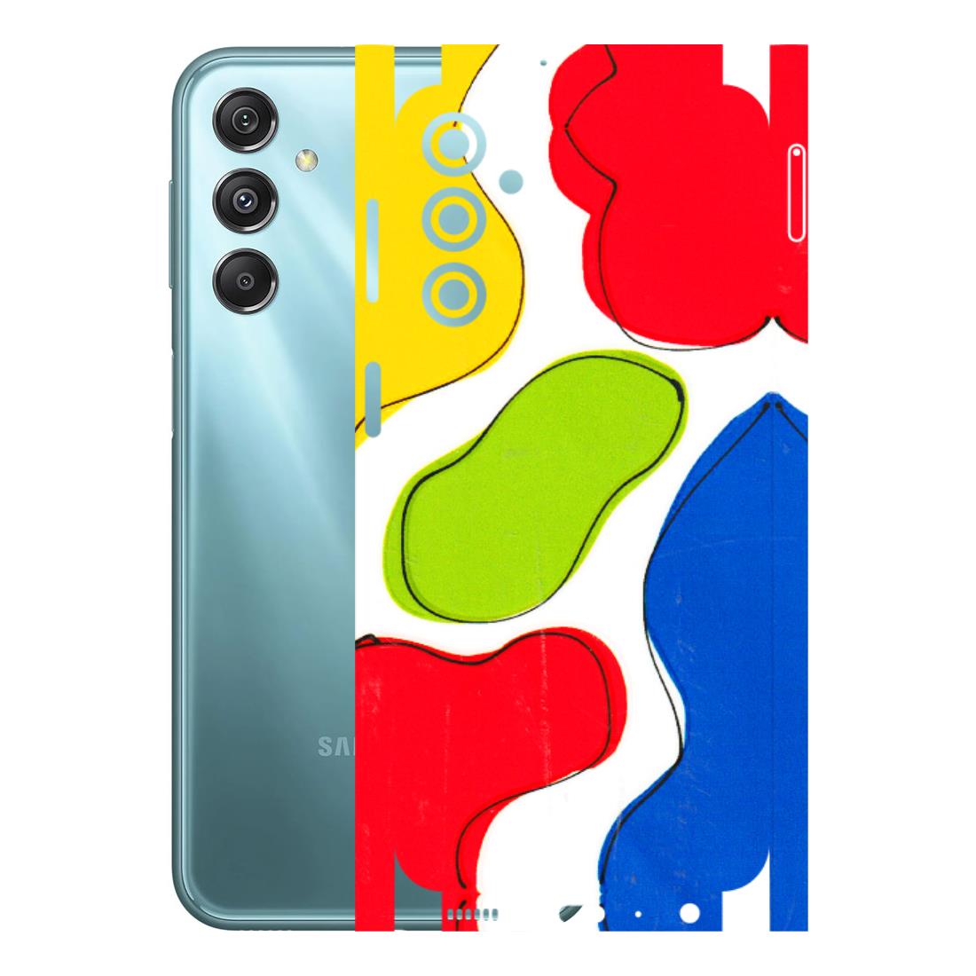 Samsung M/F/Note/Flip and C Phone Skins (All Models) - RGB Colour Paint - 3D Embossed Finish (L-284) Samsung Galaxy M34 (5G)