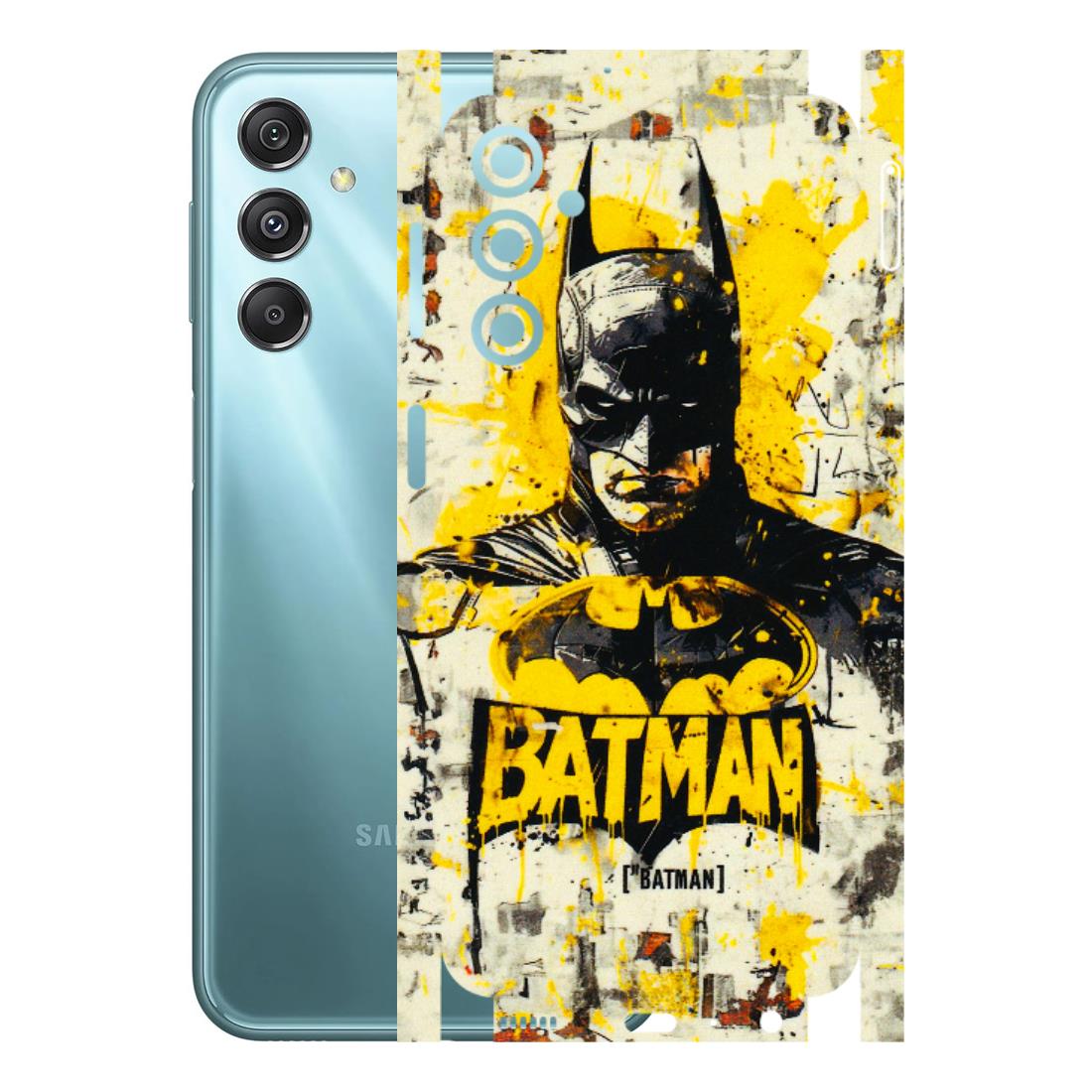 Samsung M/F/Note/Flip and C Phone Skins (All Models) - Batman Yellow BT - 3D Embossed Finish (L-304) Samsung Galaxy M34 (5G)