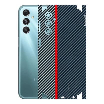 Samsung M/F/Note/Flip and C Phone Skins (All Models) - Blue Sober Lines - 3D Embossed Finish (L-305) Samsung Galaxy M34 (5G)
