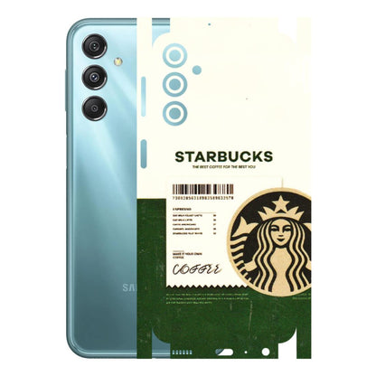 Samsung M/F/Note/Flip and C Phone Skins (All Models) - Starbucks Barcode - 3D Embossed Finish (L-308) Samsung Galaxy M34 (5G)