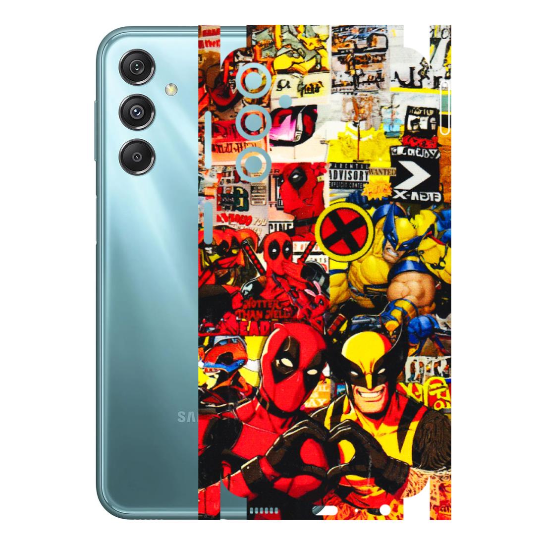 Samsung M/F/Note/Flip and C Phone Skins (All Models) - Spidy Wolverine - 3D Embossed Finish (L-310) Samsung Galaxy M34 (5G)