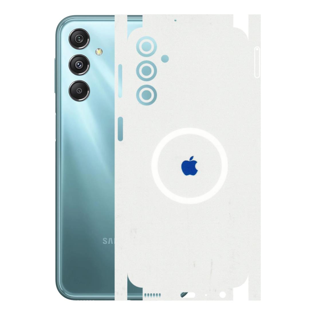 Samsung M/F/Note/Flip and C Phone Skins (All Models) - iPhone Magsafe Logo - 3D Embossed Finish (L-320) Samsung Galaxy M34 (5G)