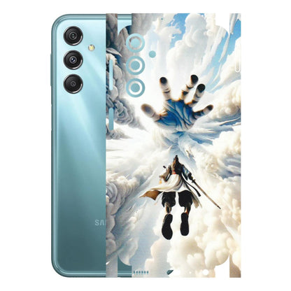 Samsung M/F/Note/Flip and C Phone Skins (All Models) - Big Hand With Monkey King - 3D Embossed Finish (L-323) Samsung Galaxy M34 (5G)