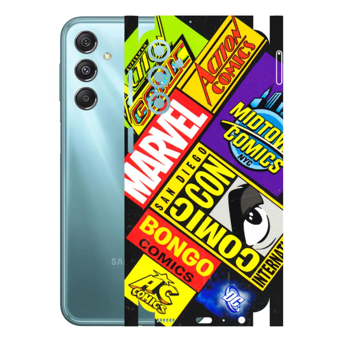 Samsung M/F/Note/Flip and C Phone Skins (All Models) - Bongo Comic Con - 3D Embossed Finish (L-325) Samsung Galaxy M34 (5G)