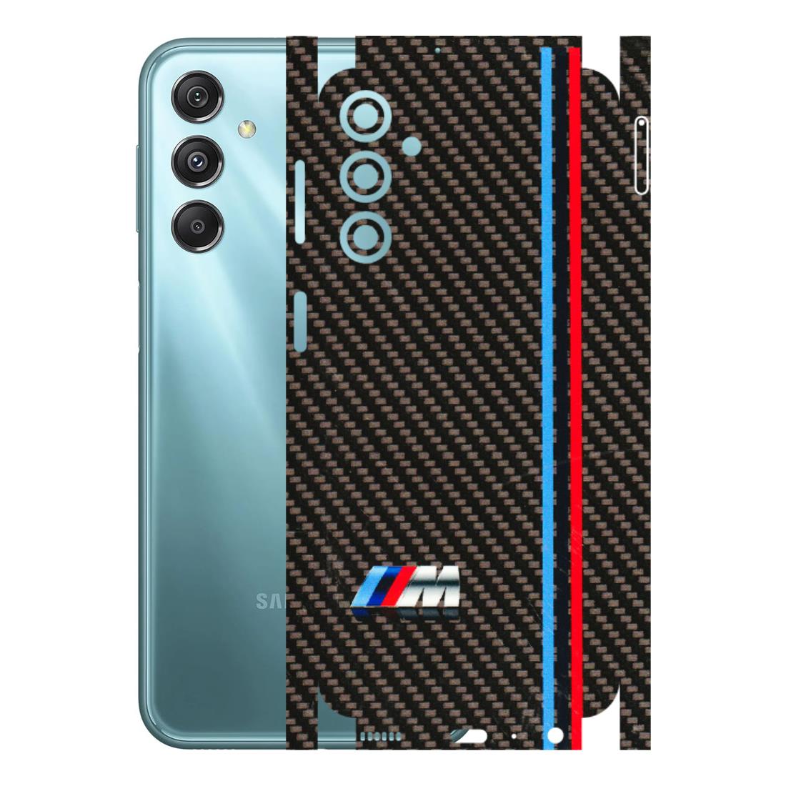 Samsung M/F/Note/Flip and C Phone Skins (All Models) - BM Carbon Fiber Feels - 3D Embossed Finish (L-38) Samsung Galaxy M34 (5G)