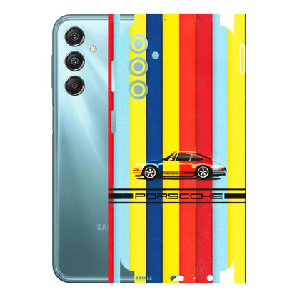 Samsung M/F/Note/Flip and C Phone Skins (All Models) - Multicolour Porche - 3D Embossed Finish (L-39) Samsung Galaxy M34 (5G)