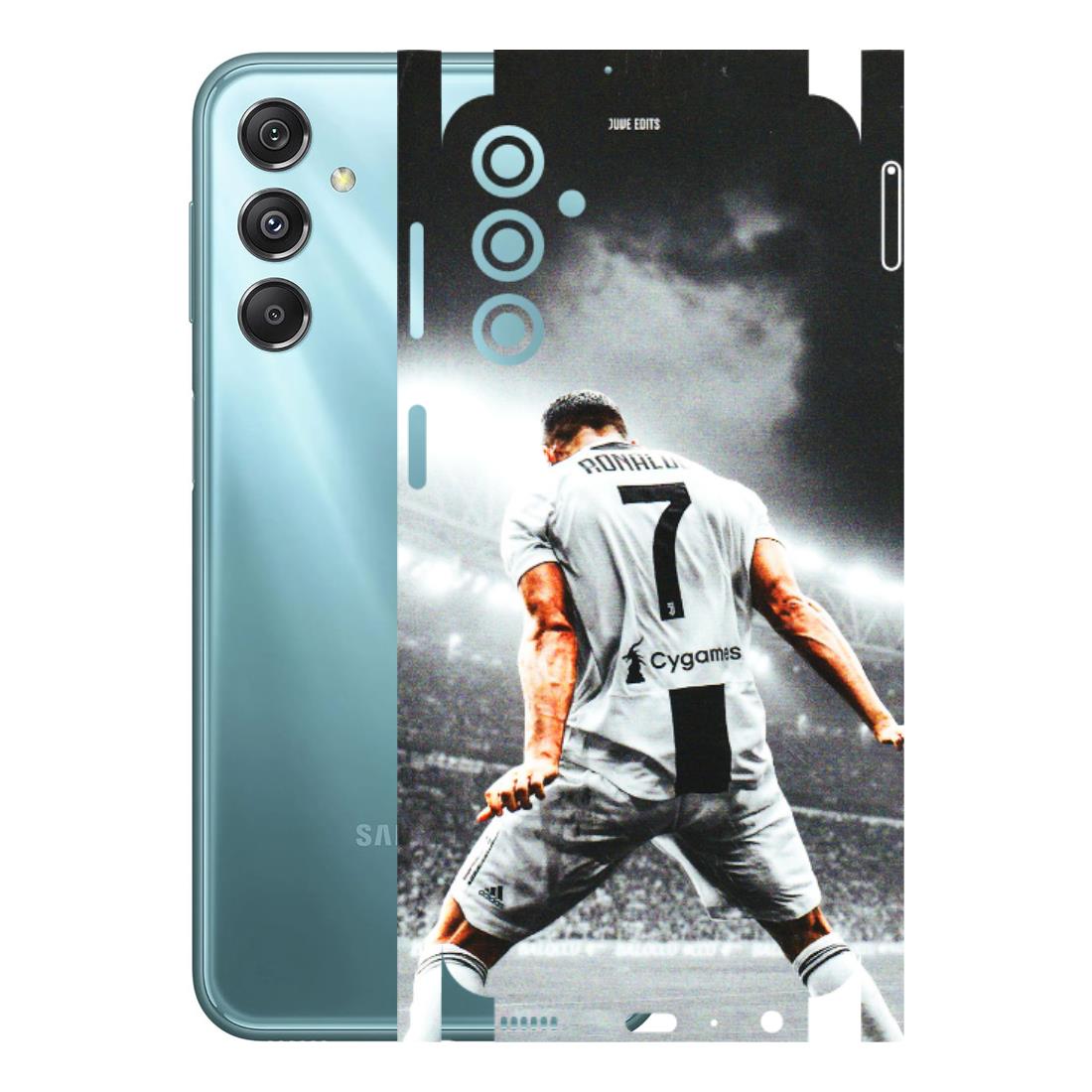 Samsung M/F/Note/Flip and C Phone Skins (All Models) - Ronaldo CR7 Crazy - 3D Embossed Finish (L-44) Samsung Galaxy M34 (5G)
