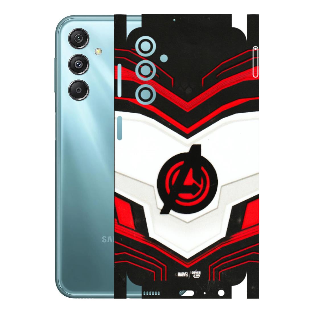 Samsung M/F/Note/Flip and C Phone Skins (All Models) - Avengers Logo - 3D Embossed Finish (L-55) Samsung Galaxy M34 (5G)