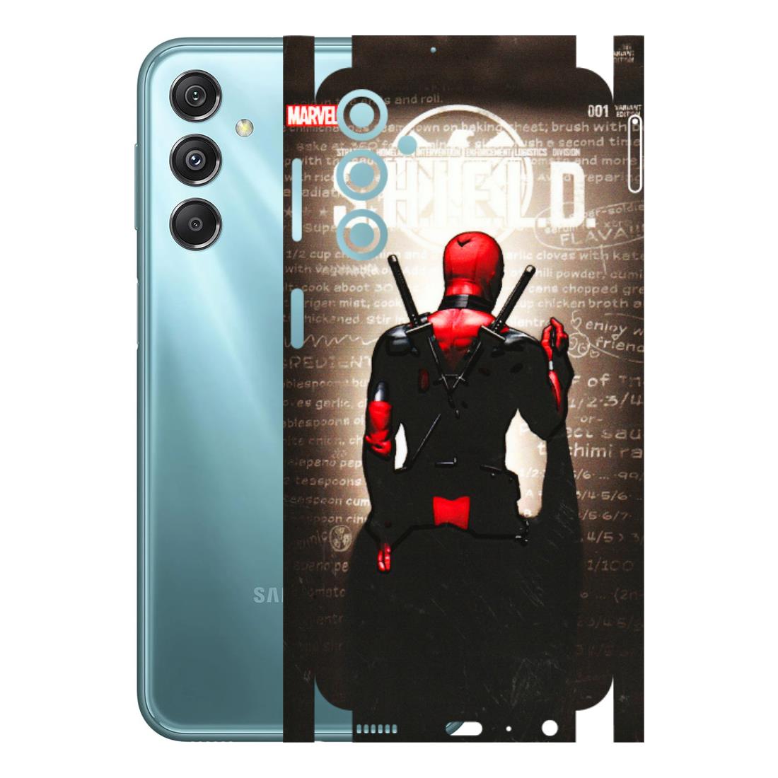Samsung M/F/Note/Flip and C Phone Skins (All Models) - Deadpool - 3D Embossed Finish (L-56) Samsung Galaxy M34 (5G)