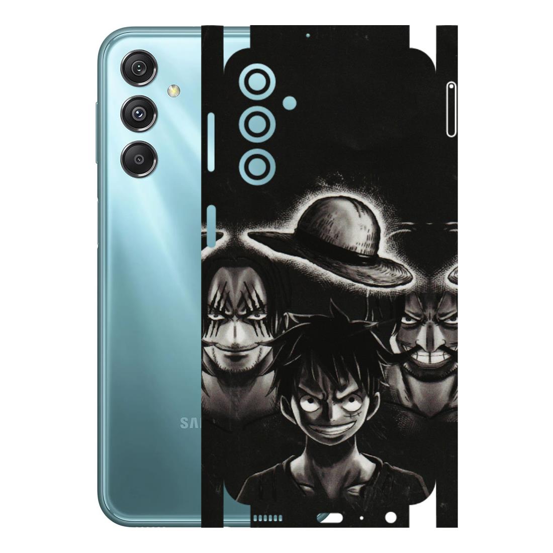 Samsung M/F/Note/Flip and C Phone Skins (All Models) - Black Luffy Hat - 3D Embossed Finish (L-57) Samsung Galaxy M34 (5G)