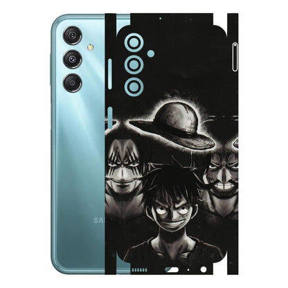 Samsung M/F/Note/Flip and C Phone Skins (All Models) - Black Luffy Hat - 3D Embossed Finish (L-57) Samsung Galaxy M34 (5G)