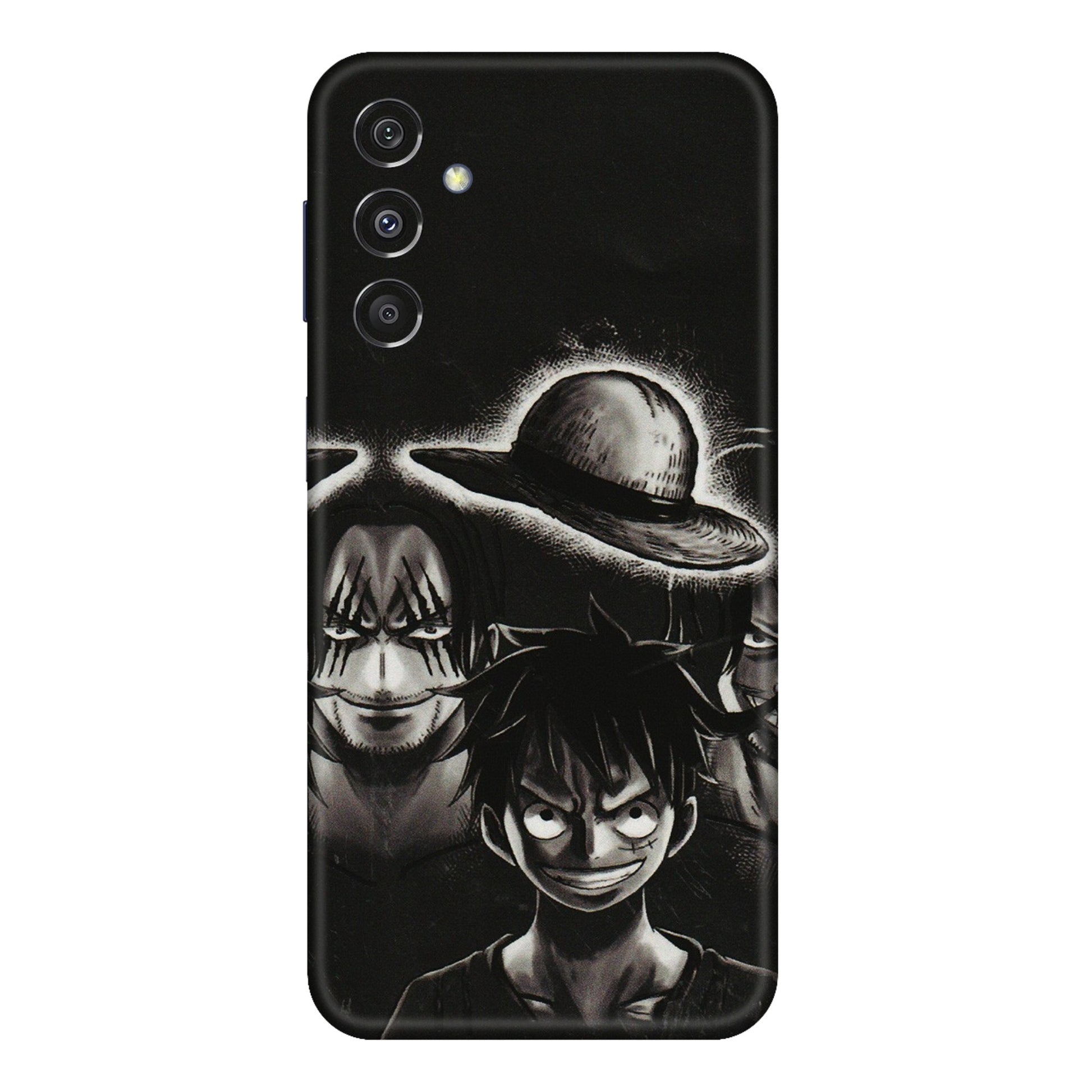 Samsung M/F/Note/Flip and C Phone Skins (All Models) - Black Luffy Hat - 3D Embossed Finish (L-57) Samsung Galaxy M34 (5G)