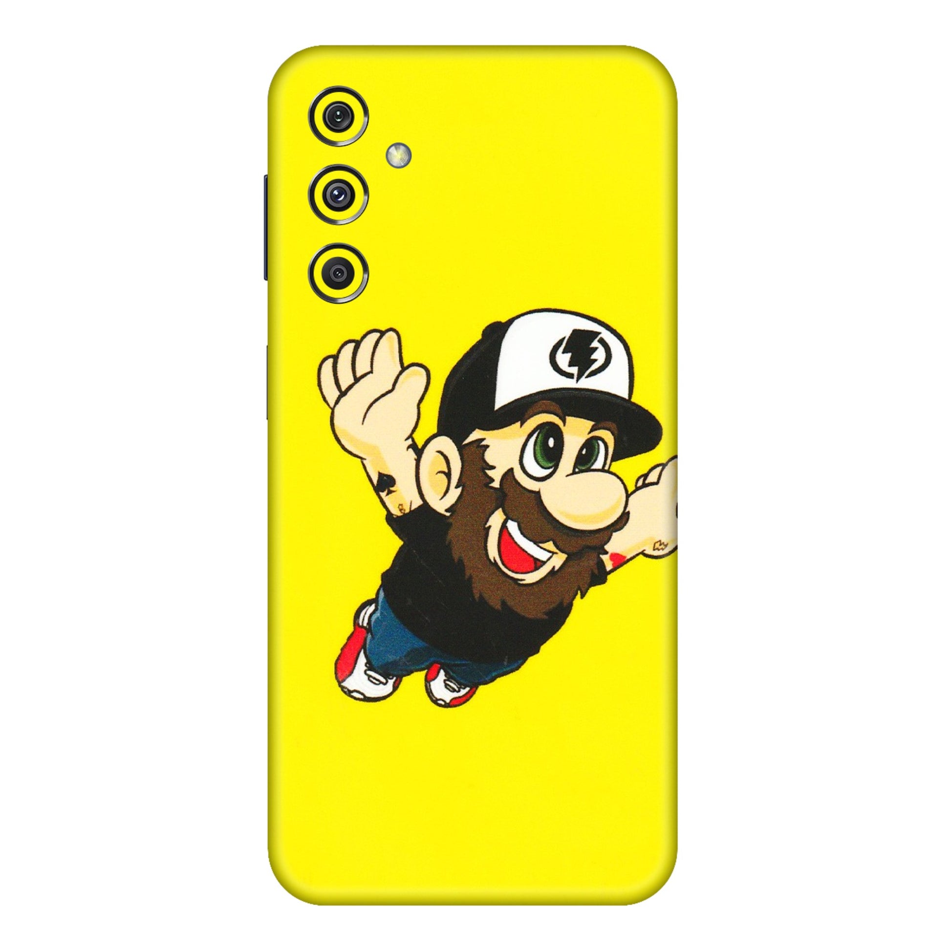 Samsung M/F/Note/Flip and C Phone Skins (All Models) - Flying Beardo - 3D Embossed Finish (L-60) Samsung Galaxy M34 (5G)