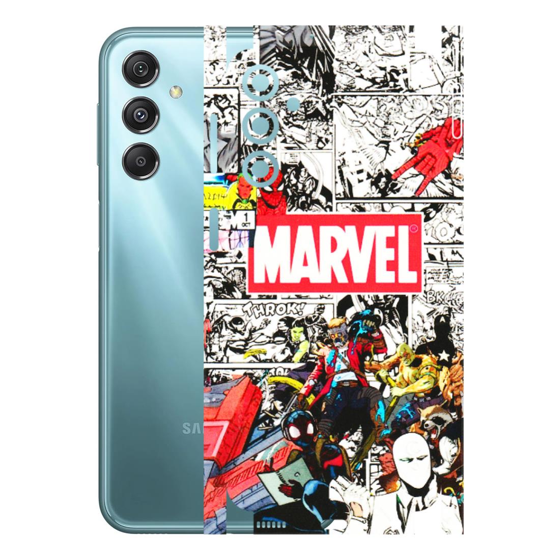 Samsung M/F/Note/Flip and C Phone Skins (All Models) - Marvel Colorful Comic - 3D Embossed Finish (L-64) Samsung Galaxy M34 (5G)