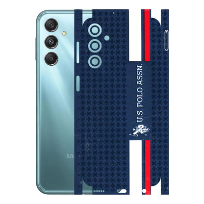 Samsung M/F/Note/Flip and C Phone Skins (All Models) - US POLO Designer Brand - 3D Embossed Finish (L-65) Samsung Galaxy M34 (5G)