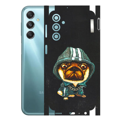 Samsung M/F/Note/Flip and C Phone Skins (All Models) - Puppy N Hoodie - 3D Embossed Finish (L-90) Samsung Galaxy M34 (5G)