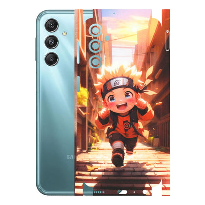 Samsung M/F/Note/Flip and C Phone Skins (All Models) - Naruto Cute Toon Running - Matte Finish (M-04) Samsung Galaxy M34 (5G)