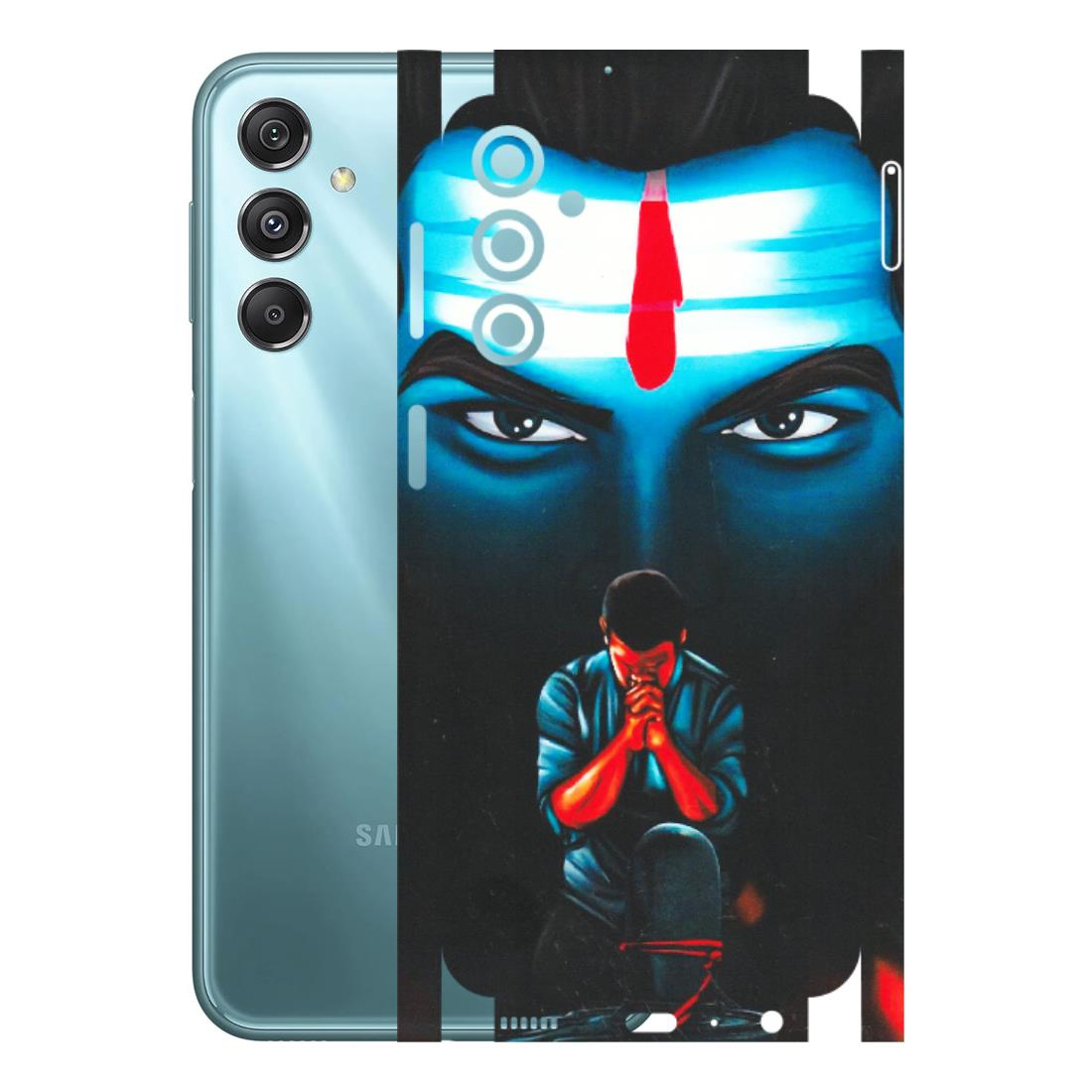 Samsung M/F/Note/Flip and C Phone Skins (All Models) - Mahakal Bhakt - Matte Finish (M-112) Samsung Galaxy M34 (5G)