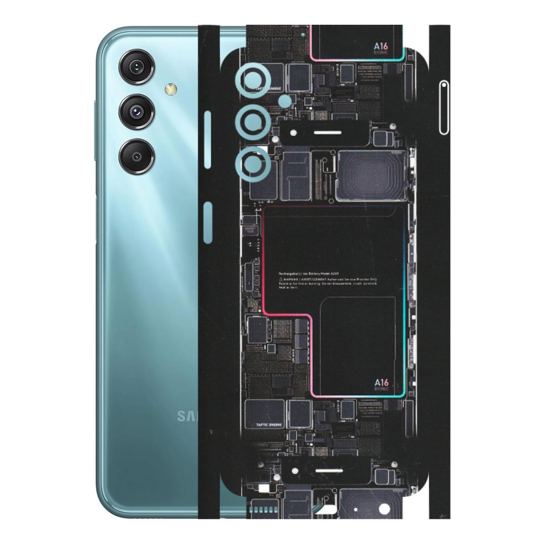 Samsung M/F/Note/Flip and C Phone Skins (All Models) - Motherboard Circuit Layout - Matte Finish (M-117) Samsung Galaxy M34 (5G)