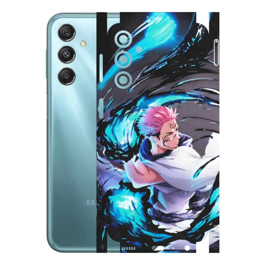 Samsung M/F/Note/Flip and C Phone Skins (All Models) - New Jujutsu Kaisen Grey Blue Anime - Matte Finish (M-127) Samsung Galaxy M34 (5G)