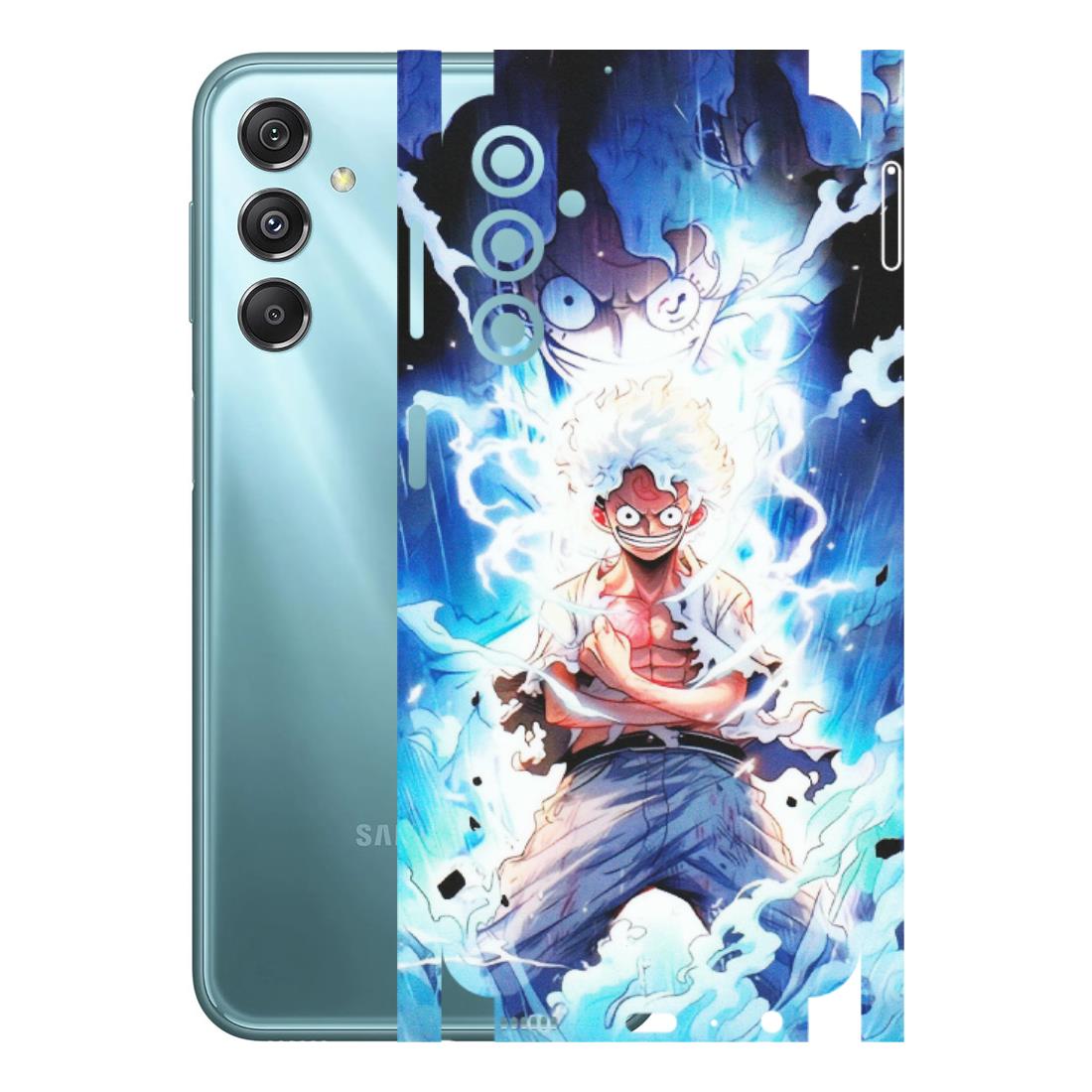 Samsung M/F/Note/Flip and C Phone Skins (All Models) - Blue Thunder Luffy Anime - Matte Finish (M-132) Samsung Galaxy M34 (5G)