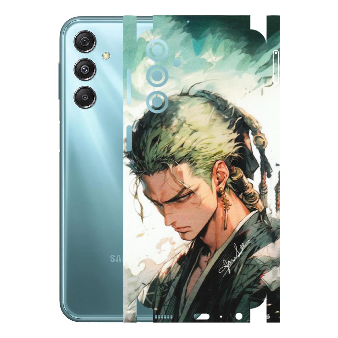 Samsung M/F/Note/Flip and C Phone Skins (All Models) - New Roronoa Zoro One Picece Anime - Matte Finish (M-140) Samsung Galaxy M34 (5G)